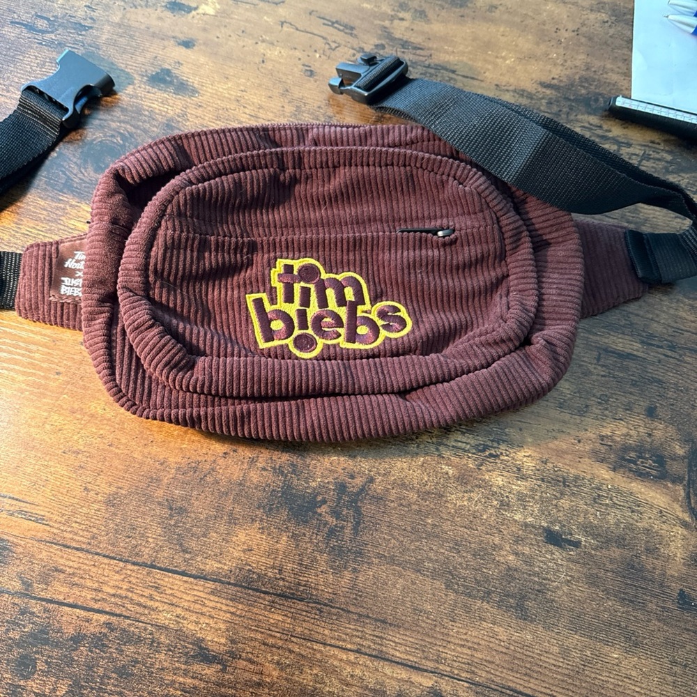 Tim Hortons Justin Bieber Colab Tim Biebs Fanny Pack Brown Corduroy